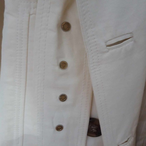 Zara trench coat like new, white, size Medium