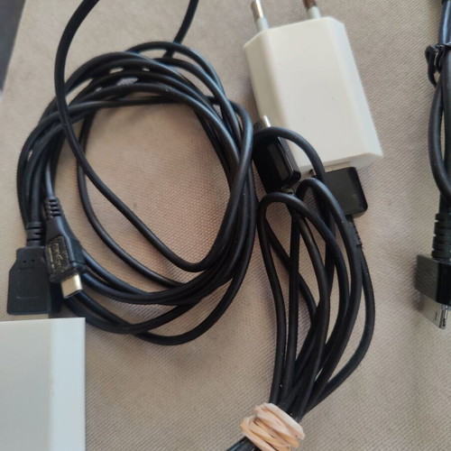 Bundle of telephony chargers and adaptors used