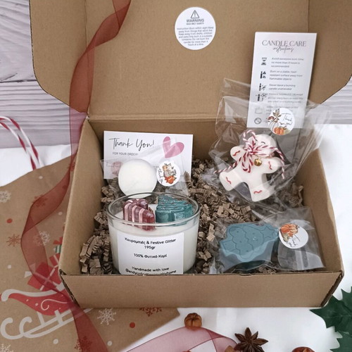 Bakery Spiced Gift Box candle set with Kurabies and gingerbread scents