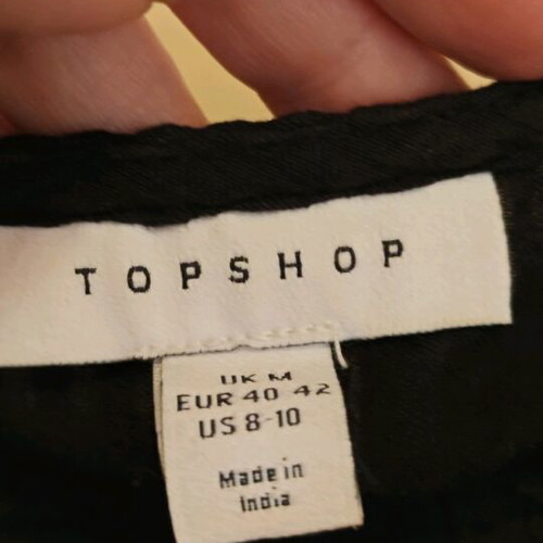 Asos set top and skirt black like new