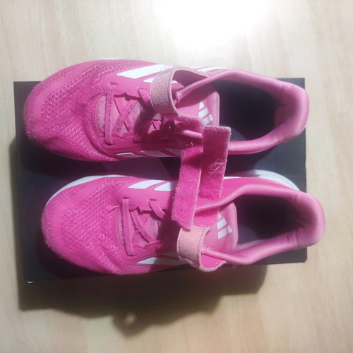 Adidas Runfalcon 5 el used kids running shoes size 35 pink