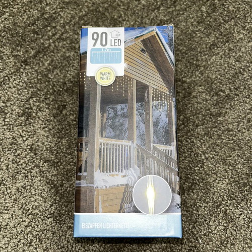 LED curtain string lights 1.7 meters, warm white