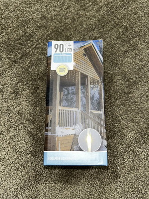 LED curtain string lights 1.7 meters, warm white
