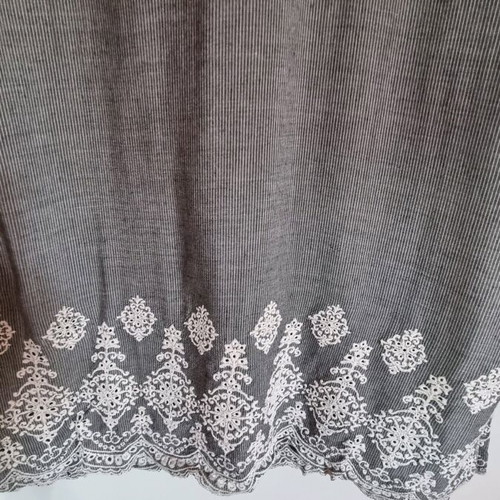 Disu caftan dress like new, small with thin stripe