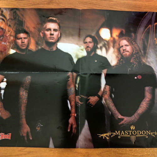 Slayer/Mastodon poster like new from Rock Hard magazine
