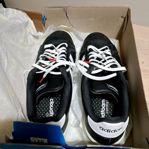 Adidas Chaos Cloudfoam men's athletic shoes used size 44 black white
