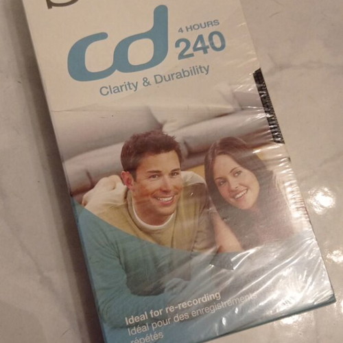 Sony VHS E-240CD video cassette new, sealed, 4 hours