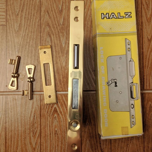 Halz Art. 850 mortise lock for sliding door used with 2 breakable keys