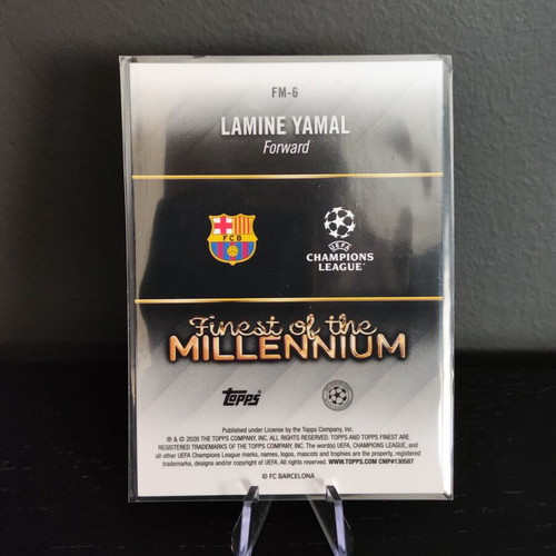 Lamine Yamal Finest of the Millennium card like new, Topps UCC 2025-26