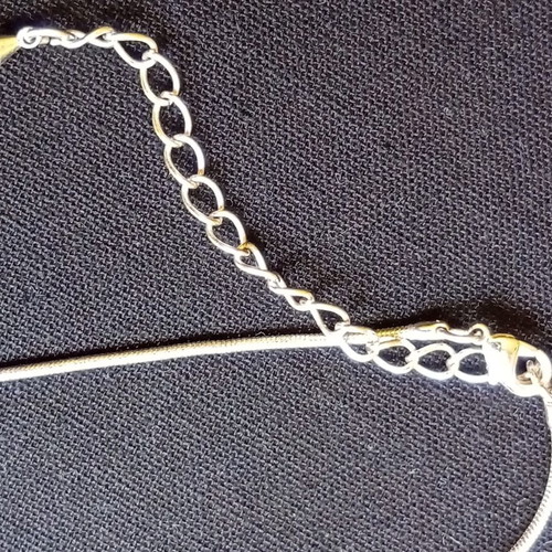 Cat Pendant Silver Chain Necklace used