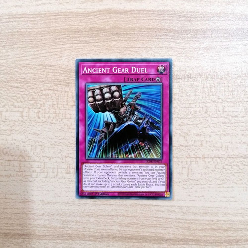 Yu-Gi-Oh! Ancient Gear Duel Trap Card new, 1st Edition Common LEDE-EN072