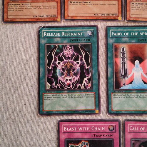 Yu-Gi-Oh! Cards Retro Lot 9x 1st Edition SD5 Warriors Triumph used