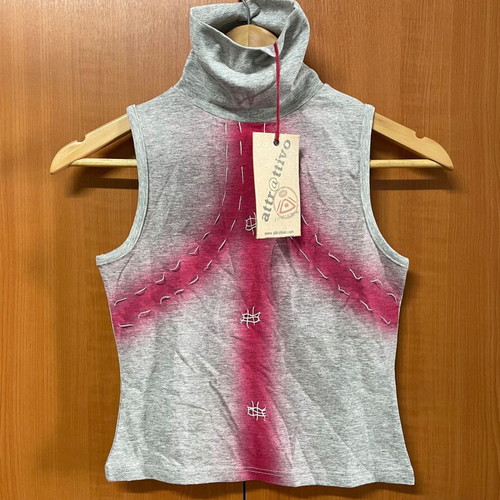 Attrattivo Women's Sleeveless Top Gray Size S New