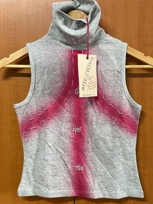 Attrattivo Women's Sleeveless Top Gray Size S New