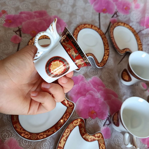Limoges France tea set unused, 4 cups and 6 saucers