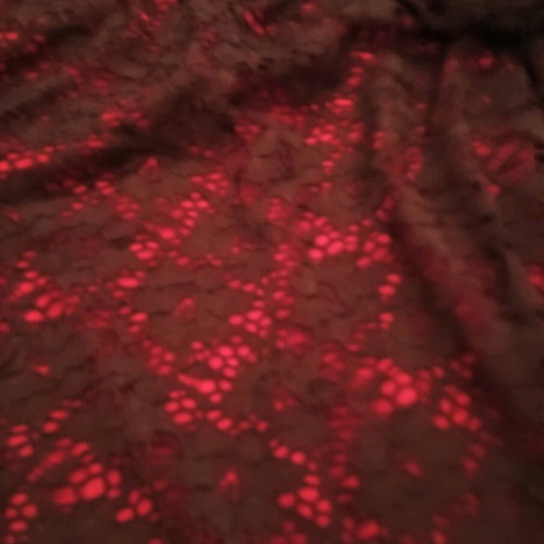 Lace blouse used, size XL, black and red