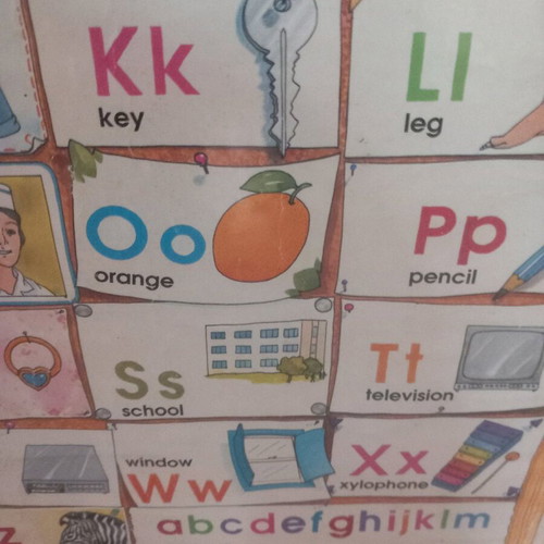 Alphabet frame used with wooden frame for English learning