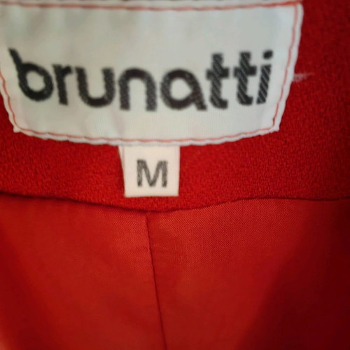 Brunatti jacket used, red, fitted wool crepe