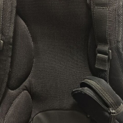 Backpack like new, red, hard shell, waterproof, carbon fiber