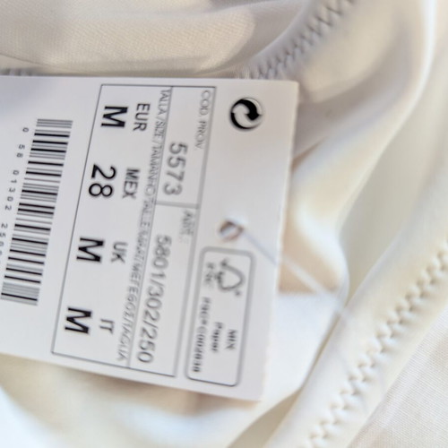 Pull & Bear bikini bottoms set size M new with tags, white and fuchsia