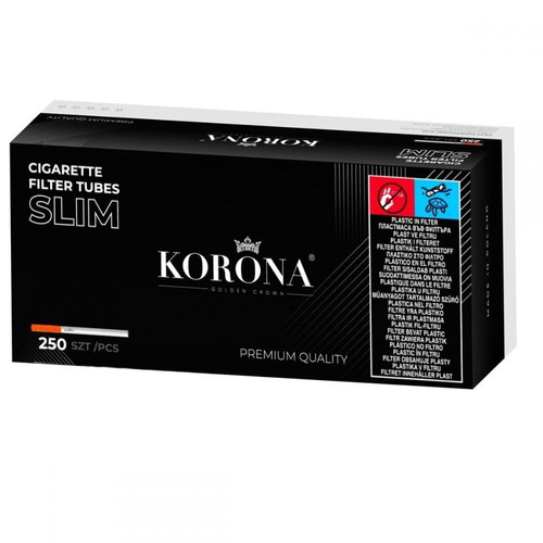 Korona Slim cigarette tubes pack of 250 new