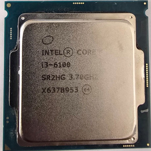 Intel Core i3 6100 CPU like new without cooler