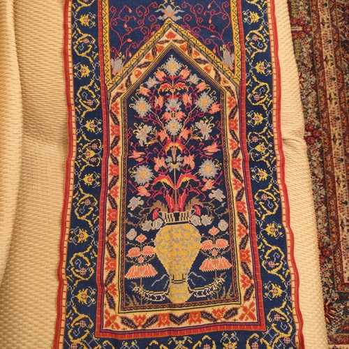 Handmade counted embroidery table runner new, length 73 width 40