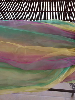 Colored window curtains like new, 2 pieces