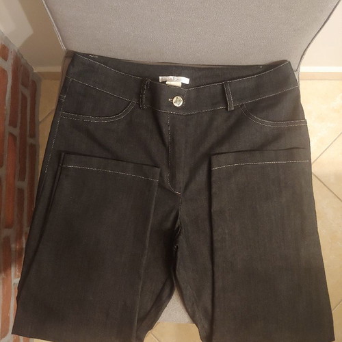 Black thin high-waisted Luisa Rosselli pants used S/M