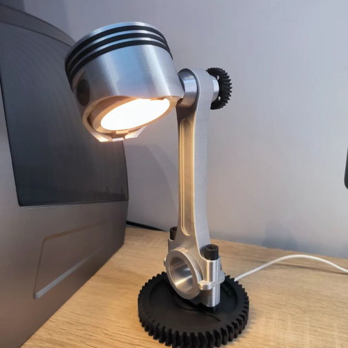 Engine Piston Lamp RGB with Remote Control, New