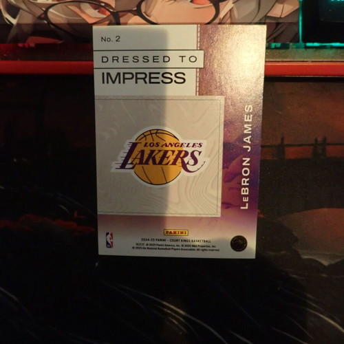 Panini NBA Court Kings 2024-2025 LeBron James Dressed To Impress sticker