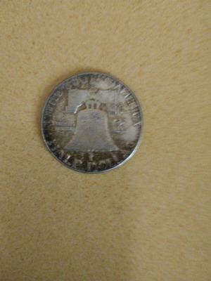 Half dollar coin 1956 used