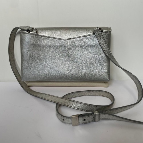 Givenchy Duetto Crossbody Bag like new, beige and silver leather