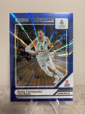 Donruss Basketball Euroleague Blue Optic Card Rudy Fernandez 31/49 new