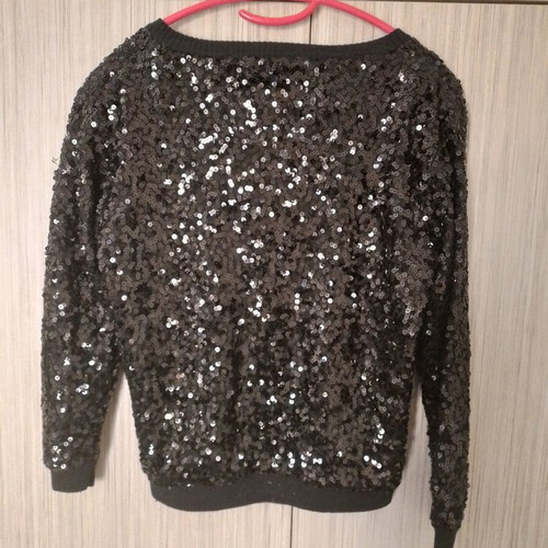 Zara cardigan with sequins like new, black, size M