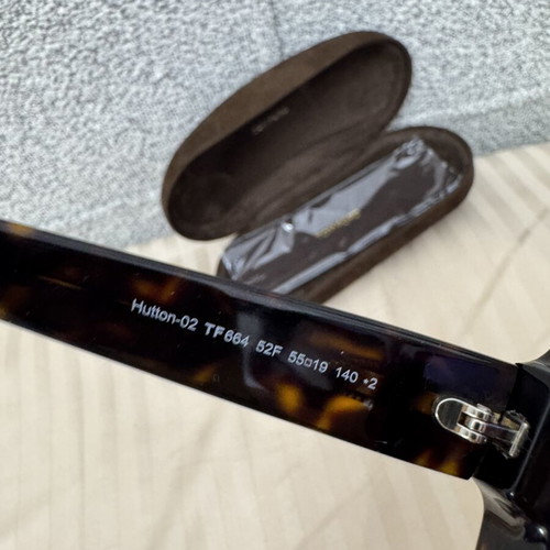 Tom Ford Hutton-02 TF664 Oversized Sunglasses brand new, dark Havana