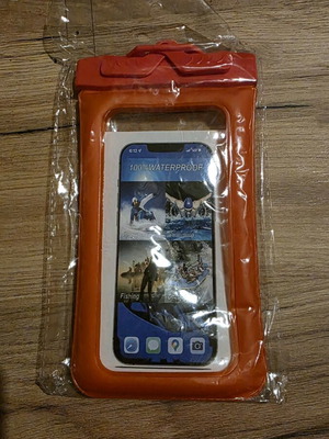 Waterproof case in red color