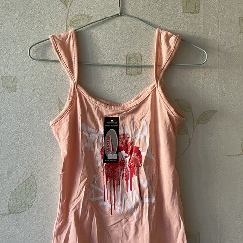 A-Style women's tank top with Hawaiian flower print, new, size S