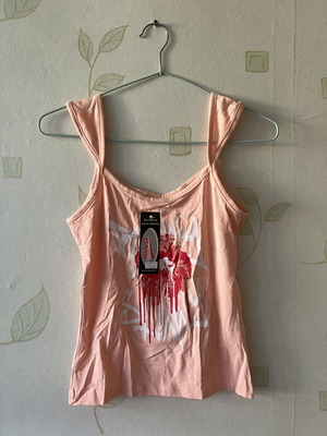 A-Style women's tank top with Hawaiian flower print, new, size S