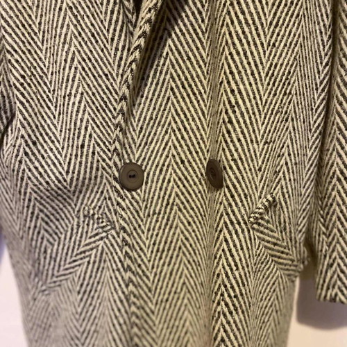 Women's coat with two-tone pattern, like new, size M 38 10