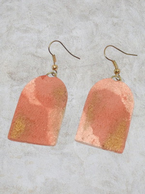 Clay earrings handmade new, unworn