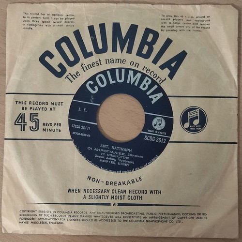 Bithikotsis 45 RPM record used, laiko