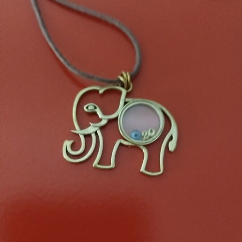 Elephant Lucky Charm Necklace like new, stainless steel by Mazaraki