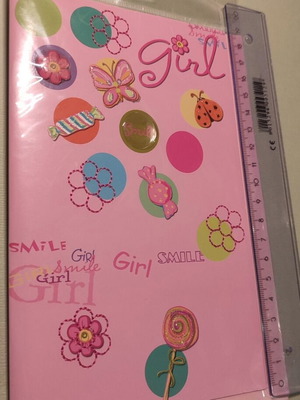 Smile Girl greeting card new, 3D for girl