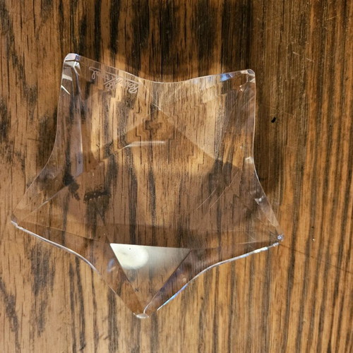 Rosenthal star transparent color like new