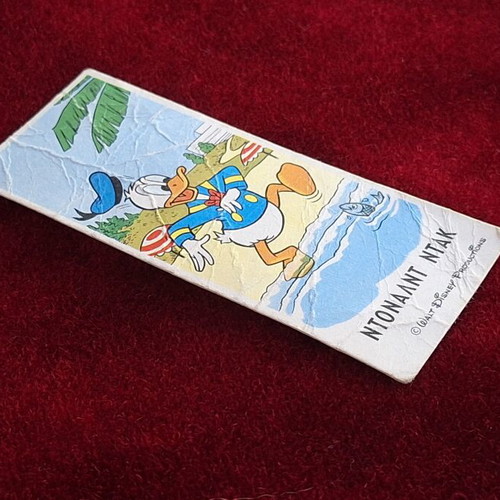 Disney Melo Sticker used, large size with Donald Duck
