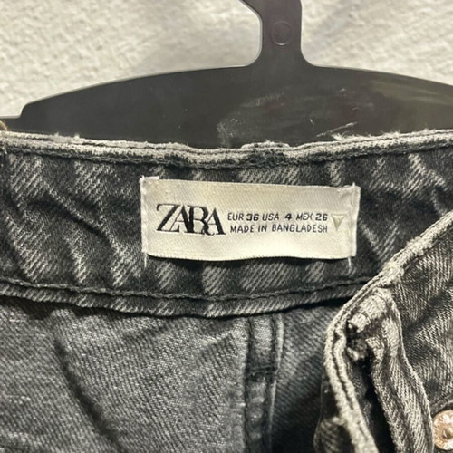Zara black denim shorts like new, size S