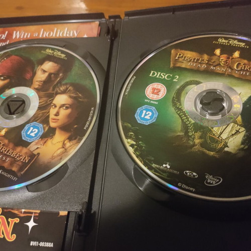 Pirates of the Caribbean DVD set like new, comedy action fantasy