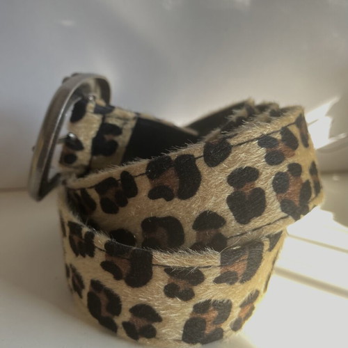 Leopard print hair belt, size 110cm