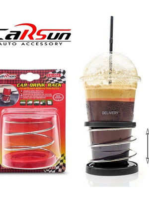 Car cup holder 1 position with adhesive tape 8x7cm new